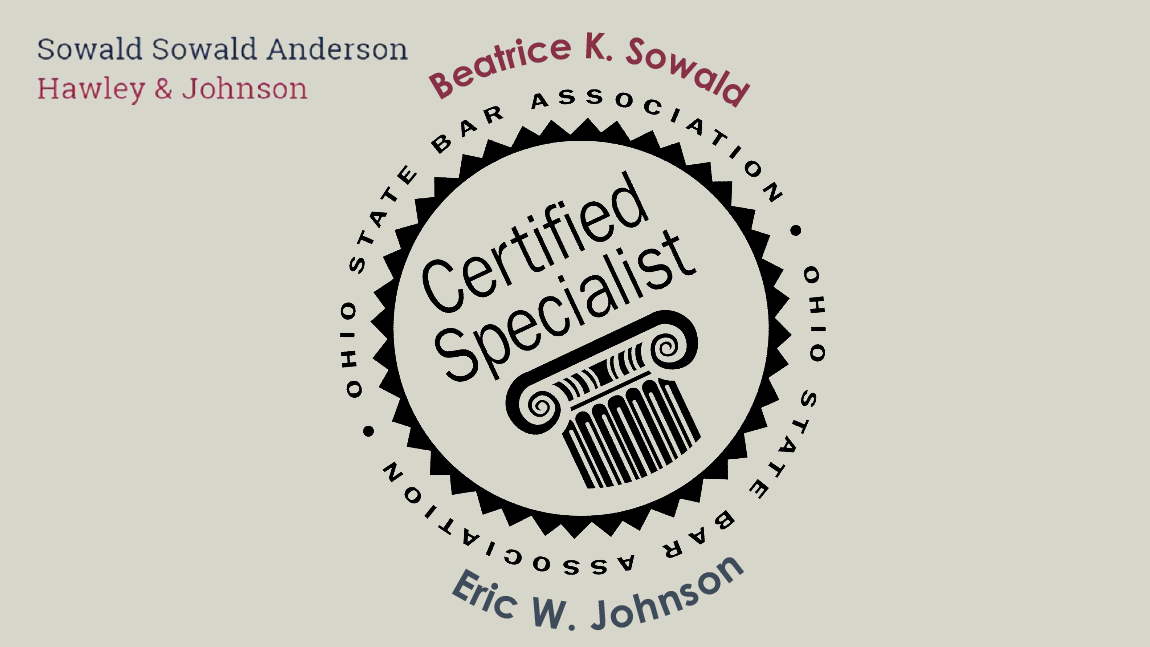 Ohio state bar association certified specialist